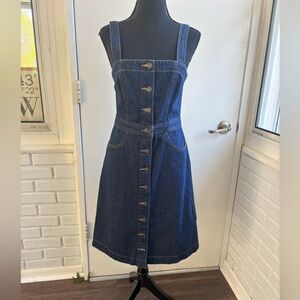 Levi’s Denim Button‎ Front Dress small layered staple westerncore flattering